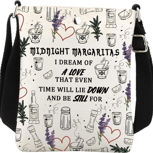 Chic Waterproof Midnight Margaritas Crossbody Bag - Adjustable & Durable Design - Picture 1 of 7